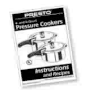 Presto 72338 Pressure Cooker Instruction/Recipe Book