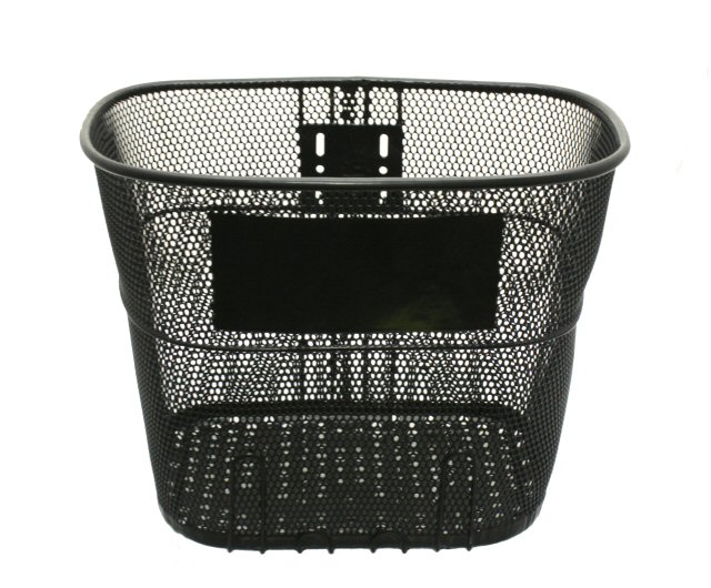 Basket Black coated metal basket for scooters.