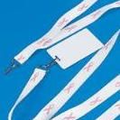 Breast Cancer Awareness Pink Ribbon Badge Holder