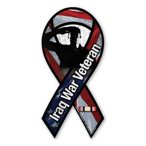 Iraq Ribbon Magnet