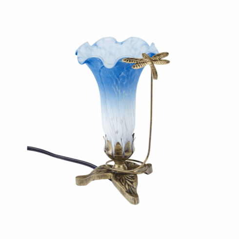 Dragonfly in Flight Blue/White Memory Lamp™