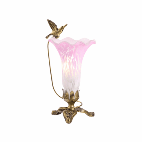 Hummingbird in Flight Pink/White Memory Lamp™