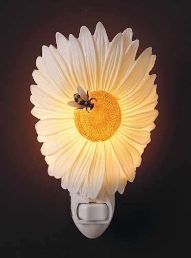 Ibis and Orchid Design Daisy and Bee Night Light