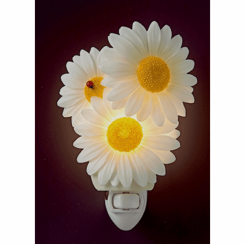 Ibis and Orchid Design Ladybug and Daisy Night Light