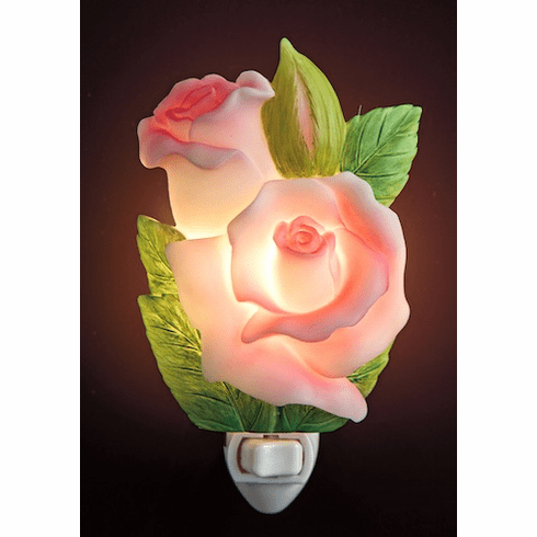 Ibis and Orchid Design Night Light Rose Bud