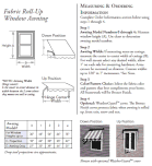 Sunbrella Fabric Roll-Up Window Awnings