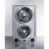 12" Wide 115V <br> 2-Burner Coil Cooktop<br> Cabinet Stainless Steel <br> Summit CCE213SS