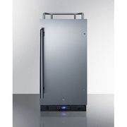 15" Wide Built-In Kegerator <br> Door Swing RHD , Stainless Steel <br> Summit SBC15NK