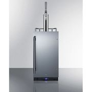 15" Wide Built-In Nitro Coffee Kegerator <br> Door Swing RHD , Stainless Steel <br> Summit SBC15NCF