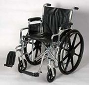 20" Lightweight Wheelchair <br>With Padded Elevating Footrests<br>Alex Orthopedic P5078-20