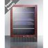 24" Wide Built-In Beverage Cooler <br> Door Swing RHD , Glass <br> Summit SCR2466BPNR 