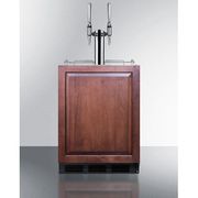 24" Wide Built-In Nitro Coffee Kegerator, <br> ADA Compliant (Panel Not Included) <br> Door Swing RHD , Panel Ready <br> Summit SBC58BLBIADAIFNCFTWIN