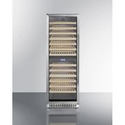 24" Wide Dual Zone Wine Cellar <br> Door Swing LHD , Glass <br> Summit SWC1966BLHD