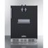 24" Wide Front Tap Built-In<br>  Cold Brew Coffee Kegerator <br> Door Swing RHD , Black <br> Summit SBC58BFRTPCF