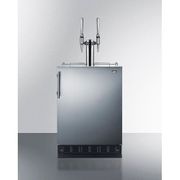 24" Wide Nitro Coffee Kegerator <br> Door Swing RHD , Stainless Steel <br> Summit SBC7BRSNCF2