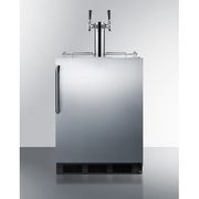 24" Wide Outdoor Wine Kegerator, <br> ADA Compliant <br> Door Swing RHD , Stainless Steel <br> Summit SBC54OSBIADAWKDTWIN