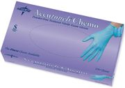 Accutouch Chemo <BR> Nitrile Exam Gloves <BR> 100/Box, 10 Box/case , Size Small <br> Medline MDS192084
