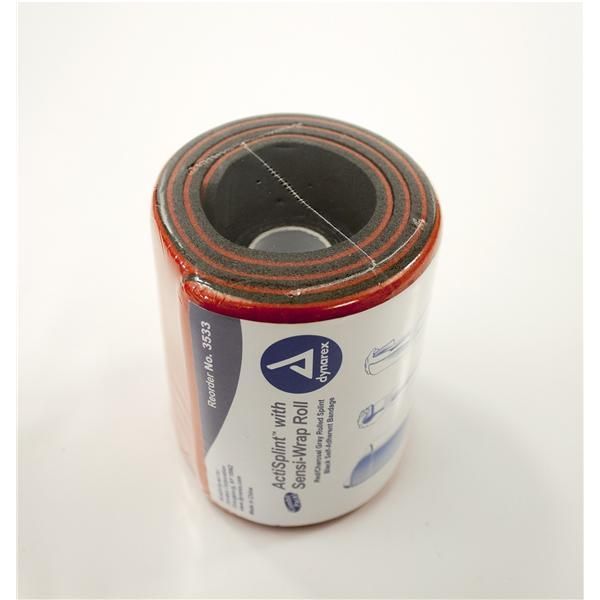 ActiSplint General Purpose Splint Rolled Splint Red / Charcoal Gray 41