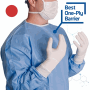 AHS Sterile Field General Use Gowns <br> Small , Each <br> ANIMAL HOSPITAL SUPPLY 5-006