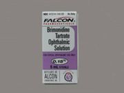ALPHAGAN P 0.15% <br>BRIMONIDINE TART OPHTH SOL .15 <br>Sandoz 61314014415