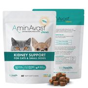 AminAvast Chews Kidney Support <br>  Cats and Small Dogs , 60/Pack <br> Biohealth Solutions BIOH-3000