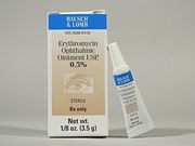 Antibacterial Erythromycin<br> Base 0.5% Ophthalmic Ointment<br> Tube 3.5 Gram <br> Teva 24208-0910-55