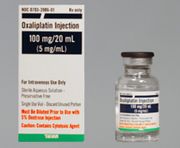 Antineoplastic Agent<br> Oxaliplatin, <br>Preservative Free 5 mg / mL <br>  Intravenous Injection <br>Single Use Vial 20 mL <br> Teva  00703398601