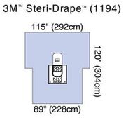 Arthroscopy Sheet, <BR>Fluid Collection Pouch, 89" x 120",<BR> 2 Exit Ports, Tube & Cord Organizer, <BR>3M Biocade Fabric, 5/cs<BR> 3m-1194