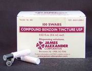 Benzoin Prep Tinture Swab <br> .6ml 100/Bx <br>James-882