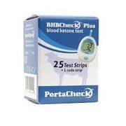 BHBCheck Plus <br> Blood Ketone Test Strips, 25 Count<br> Vetone TD-4207
