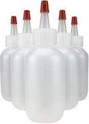 Boston Round Squeeze Bottle <br> with Yorker Top, Red Tip, 0.25oz , 25/Box <br> Vetone MW-BY-014-025