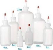 Boston Round Squeeze Bottle<br>  with Yorker Top, Red Tip, <br> 2oz , 50/Box <br> Vetone MW-BY-002-025