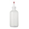 Boston Round Squeeze Bottle <br> with Yorker Top, Red Tip, 8oz, 25/Pack <br> Vetone MW-BY-008-025