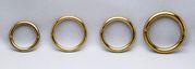 Brass Bull Ring, Small, <br> 5/16" x 2.5" , Each <br> Stone 31