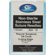  Cincinnati Surgical Needles <br>  Regular 3/8 Circle Cutting Edge, <br> Size 8 , 12/Pkg  <br>Cincinnati Surgical 822-8