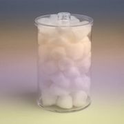 CLEAR PLASTIC MEDICAL JARS<BR>(6.5"X4.25") , 5/CASE