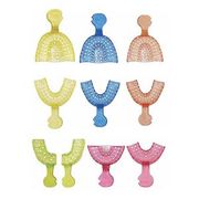 Color-Brite Impression Trays, <BR> Perforated, #10 Ant Lower, <BR>Pink, 12/bg , 25 Bag/Case <br> Dukal UTA-7210