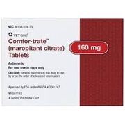 Comfor-trate (Maropitant Citrate) <br>  Antiemetic Tablets for Dogs <br> 160mg, 4 Count<br> Vetone 86136010435
