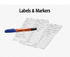 Correct Medication Label System <br> White/Black 9/16x1-7/8" 100/Case <br> Ansell Sandel 3333