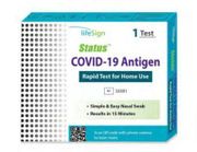 Covid-19 Antigen Rapid Test <br>for Home Use, Rapid Immunoassay <br> for SARS-Cov-2 Antigen, 25 test/kt <br> Lifesign 33325