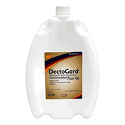 DectoGard (Doramectin Topical Solution)<br> Pour-On Antiparasitic for Cattle 5mg/mL, 5 Liter <br> Aurora Pharm 43003