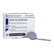 Dental  Mirror Head Size 5 <br> Single Side Cone Socket Front Surface <br>Stainless Steel 25 mm 12/Box <br> HS 1049564