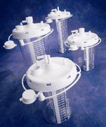 Disposable Collection Canister, 2400mL, <br> DISS Inlet with Integrated Filter, 36 Count<br> Allied HealthCare 20-08-0001