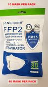 K-N95  Ear loop Face Masks <br>FDA CE Face Protection <br>Respirator Masks , 10/Pack <br> Lanshirom-10