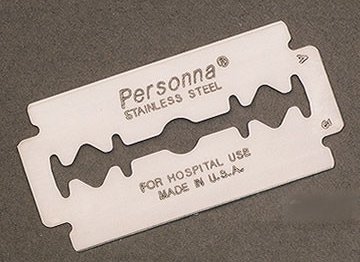Double Edged Razor Blade Personna Coated Stainless Steel, 3 Facet ...