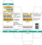 EPIRUBICIN HCL <br> 2MG/ML, 100ml <br> Teva 007033306911 