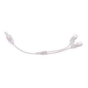 FiveTen-K Microbore Bifurcated Extension Set <br>with 3 Clamps, Rotating Luer, 7" , Each  <br> Vetone ECO168829