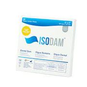 FOUR D RUBBER ISODAM DENTAL DAM <br> Economy pkg: 5" x 5" Blue, Medium, <br> 100 pieces/bx , 5 Box/Case <br> FOUR D ISO01800510