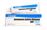 Gentamicin Sulfate Ointment <br>USP, 0.1%, 15 gr <br> Brand Name ( GARAMYCIN OINTMENT 0.1% ) <br> Perrigo 45802004635