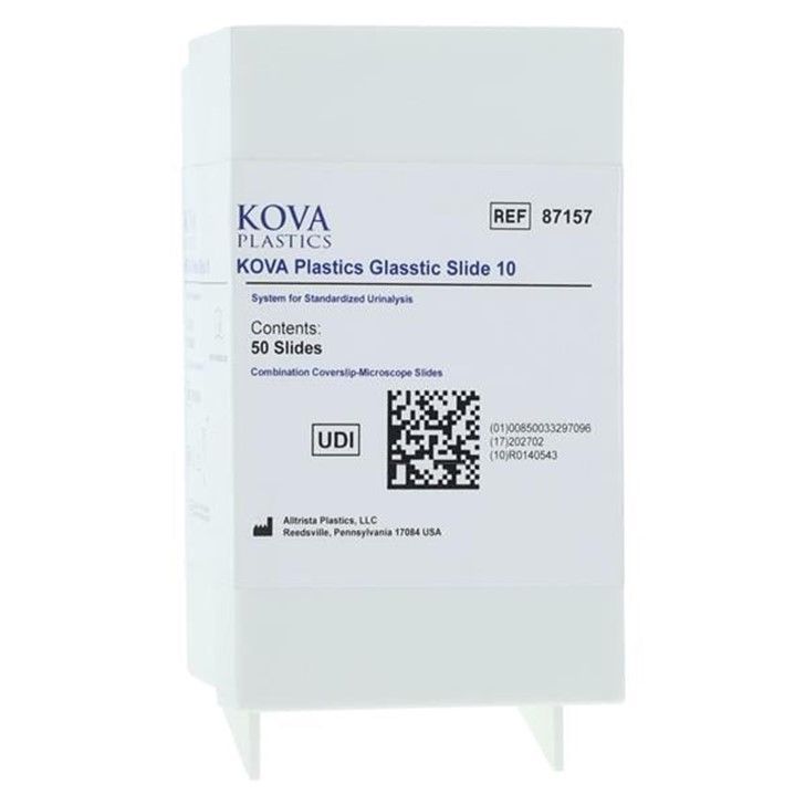 Glasstic Slide 10 Chambered Microscope Slide Standard With 10 Plastic